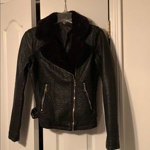 Faux leather jacket